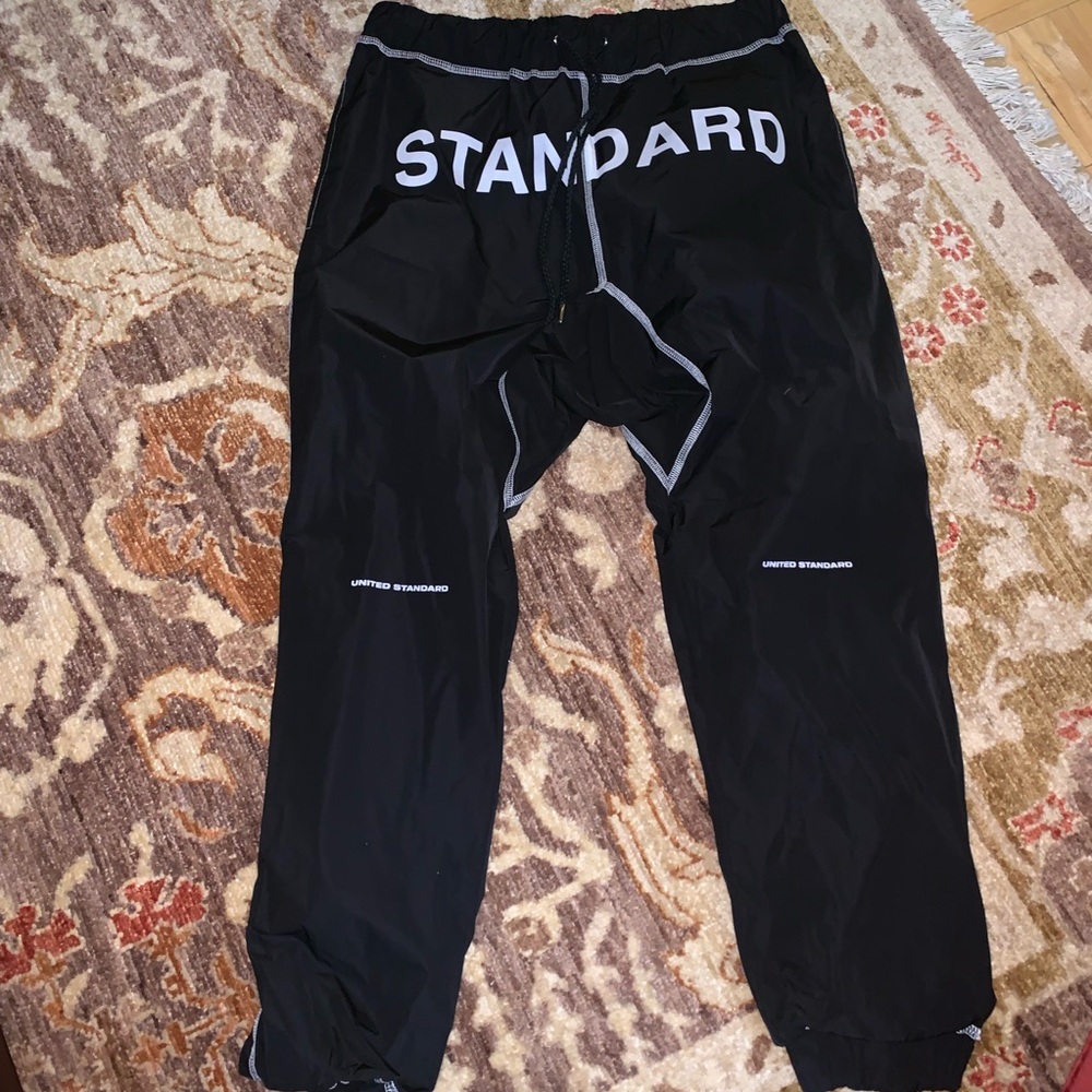 United standards black joggers
